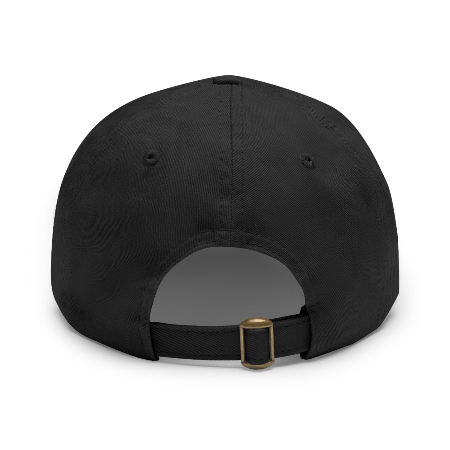 Retro Cassette Leather Patch Dad Hat – Vintage Tape Design, Music Lover Gift