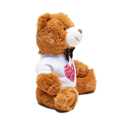 Valentine Heart Plush Teddy Bear with T-Shirt