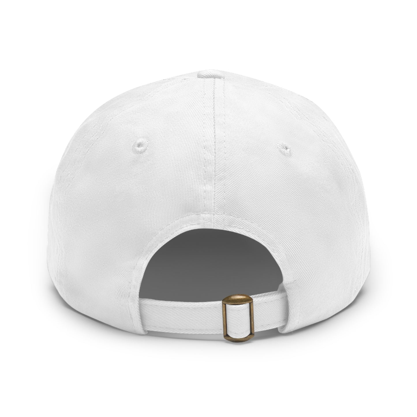 Retro Cassette Leather Patch Dad Hat – Vintage Tape Design, Music Lover Gift