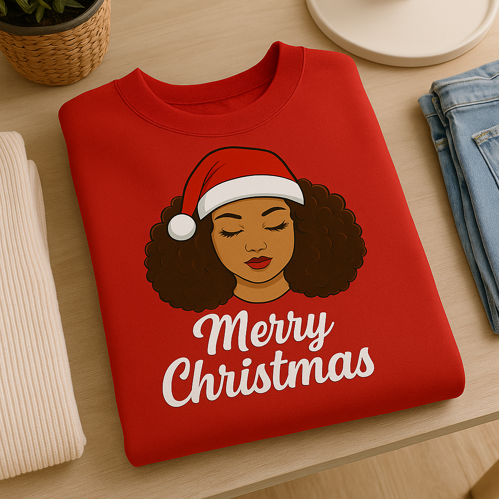 🎀 The Aliyah Christmas Sweatshirt – Cozy, Chic