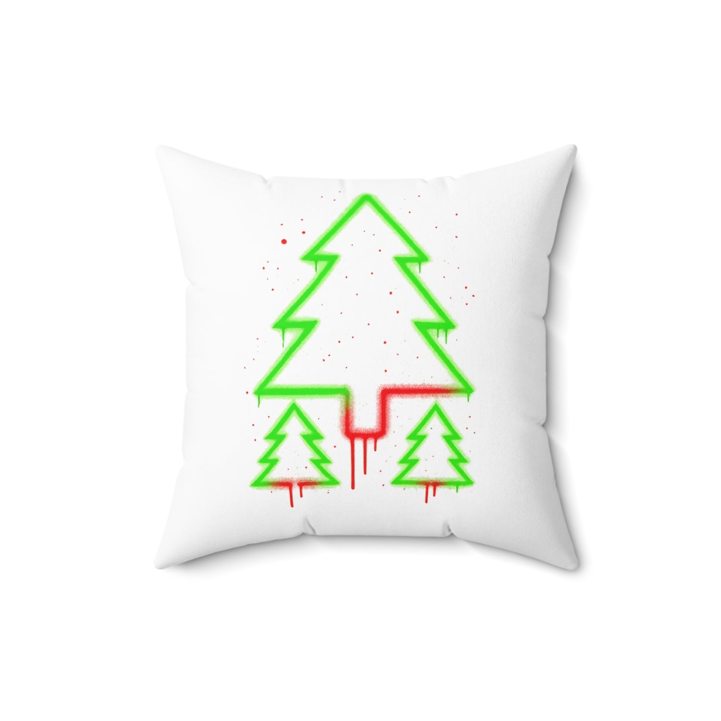 🎄 Neon Glow Christmas Tree Pillow