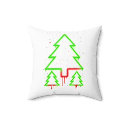 🎄 Neon Glow Christmas Tree Pillow