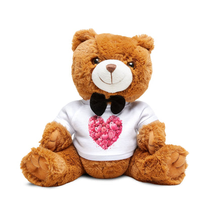 Valentine Heart Plush Teddy Bear with T-Shirt