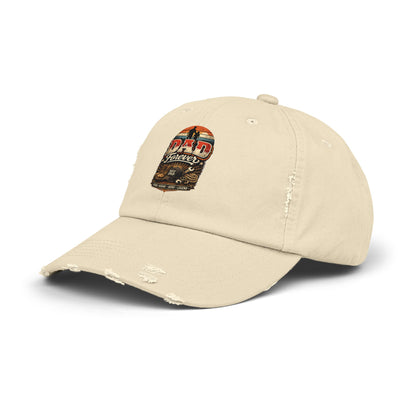 Dad Forever Distressed Baseball Cap — Vintage Sunset Father’s Day Gift